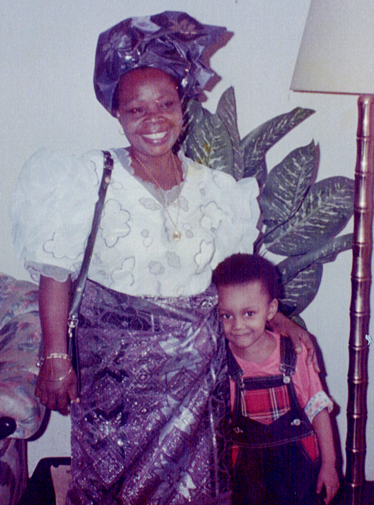 A picture of Kanobe founder, Rezzi, with her grandmother